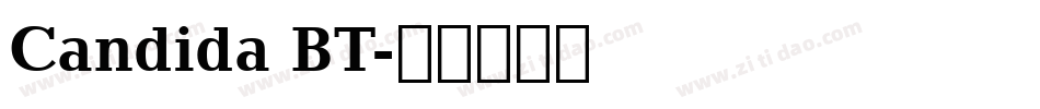 Candida BT字体转换